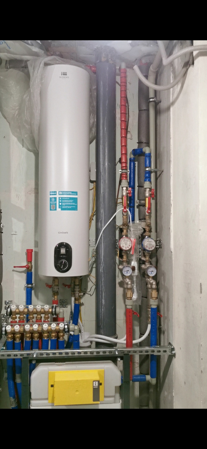 Установка водонагревателей